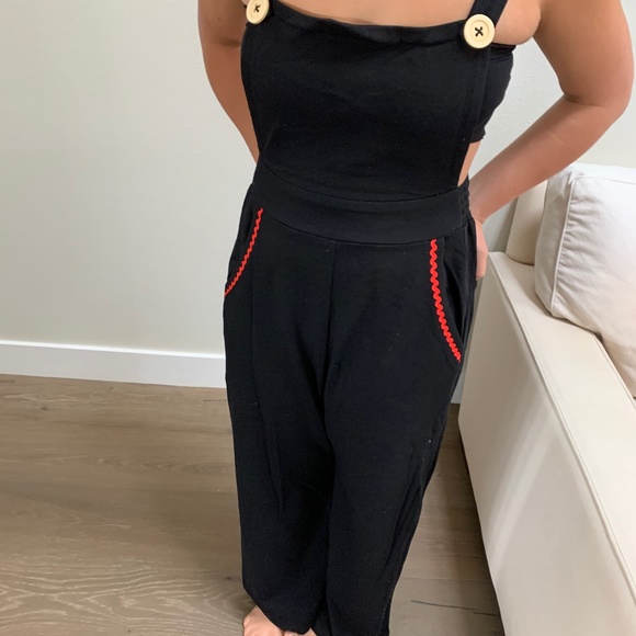 TeeBerry & Weave Apron Front Wide Leg Jumpsuit - Picture 16 of 16